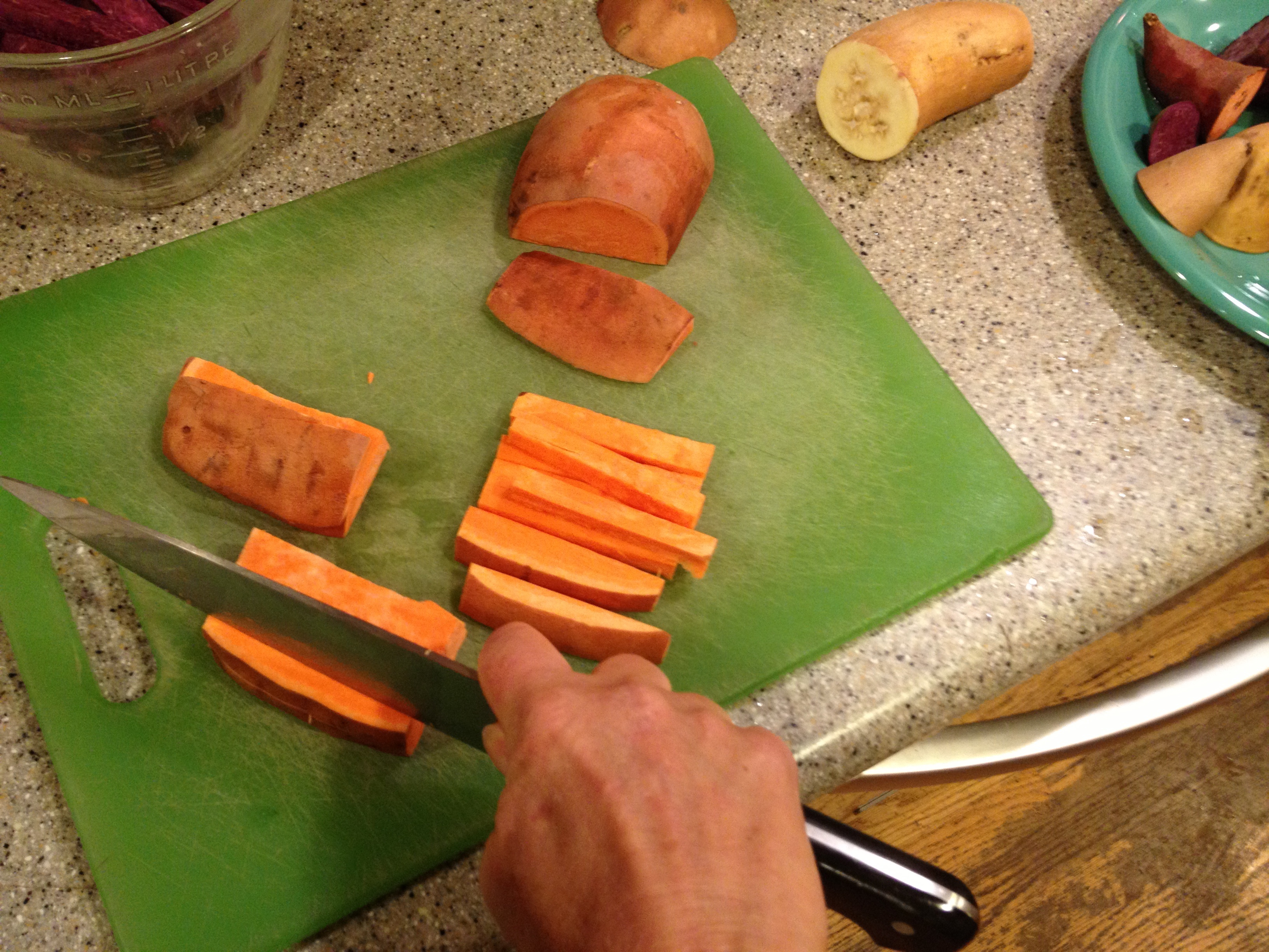 Sweet Potato Cutting