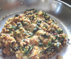 Picture of Millet Pilaf Pacake with Greens